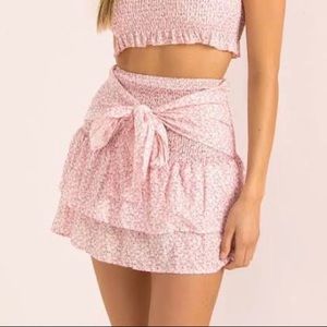 Sundae Muse pink FiFi ruffled skirt